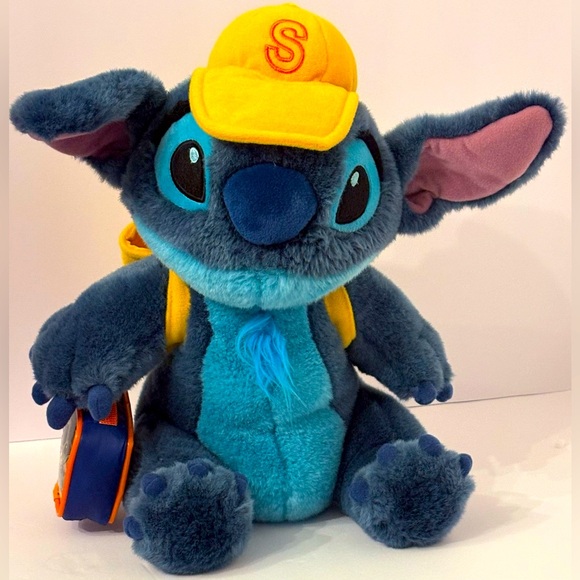 Stitch Plush Walt Disney Back to School yellow cap, lunch box & yellow backpack - Picture 1 of 15